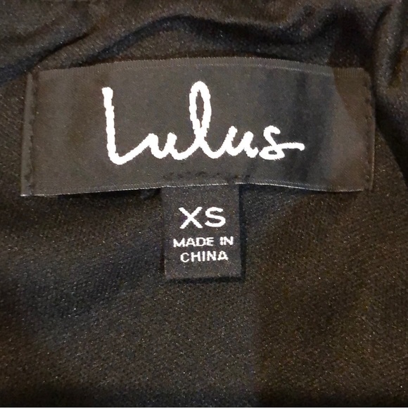 Lulu’s Great Things Black Ruffled Bodycon Mini Dress XS - Picture 4 of 6